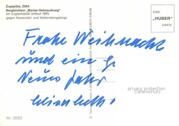 Zugspitze Bergkirchlein Mariae Heimsuchung – Bild 2