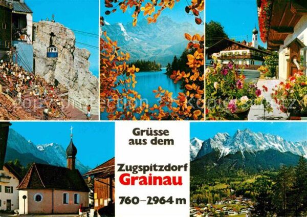 Grainau Zugspitze Eibsee Oberbayr Bauernhaus Ki