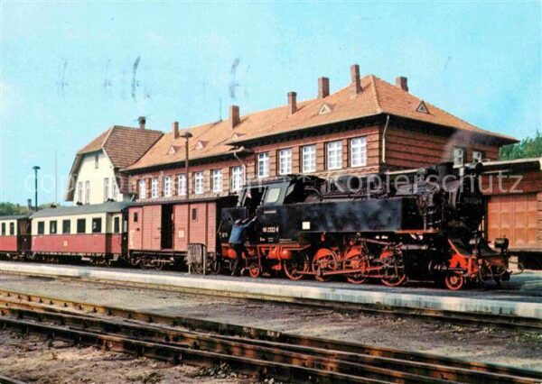 Kuehlungsborn Ostseebad Bäderbahn Bad Doberan im Bahnhof Kühlun