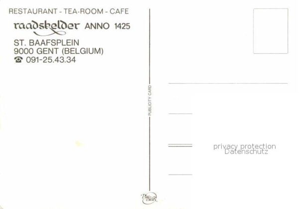 Gent Gand Flandre Restaurant Raadskelder – Bild 2