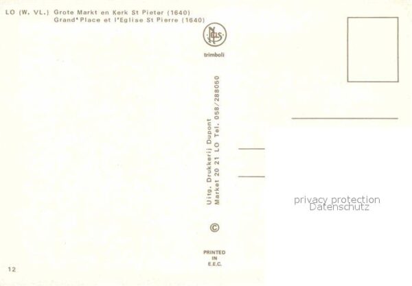 Lo West-Vlaanderen Grote Markt Kerk St. Pieter – Bild 2
