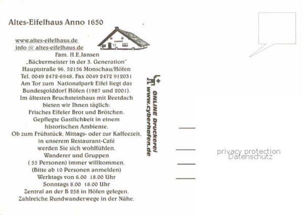 Hoefen Monschau Altes-Eifelhaus – Bild 2