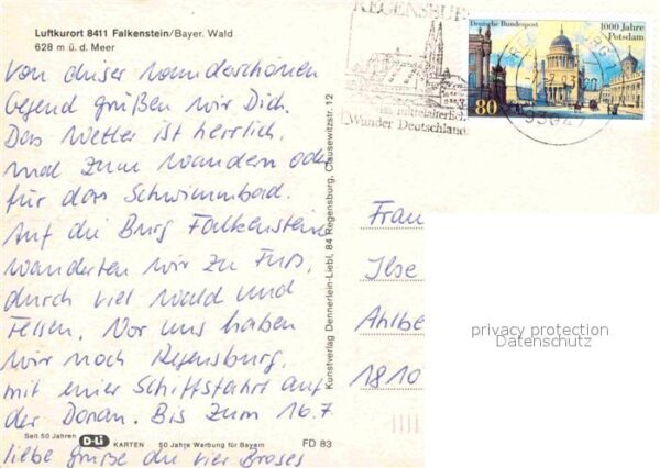 Falkenstein Oberpfalz Freibad Fliegeraufnahme – Bild 2