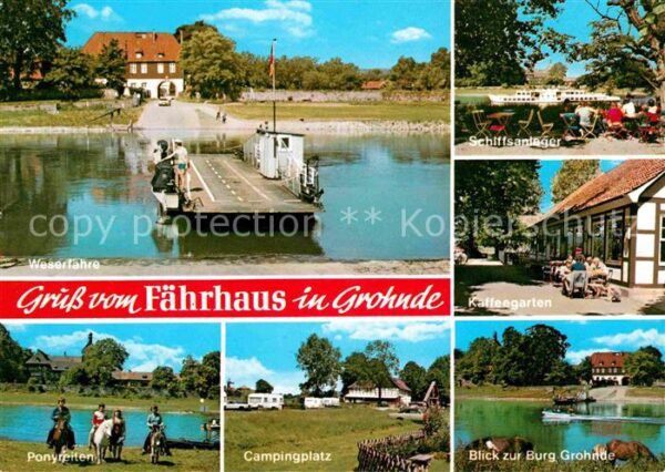 Grohnde Fährhaus Ponyreiten Campingplatz Schiff