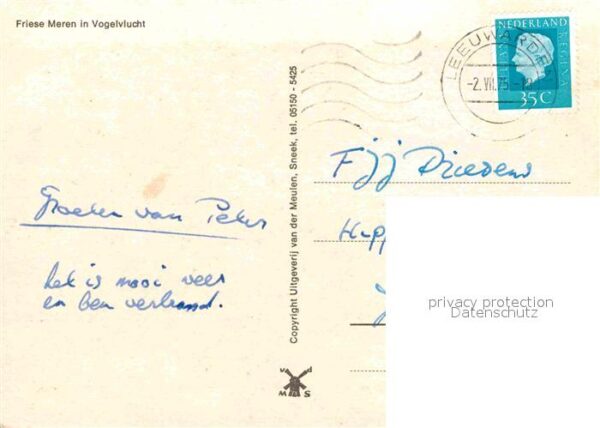Friesland Niederlande Friese Meren Fliegeraufnahme – Bild 2