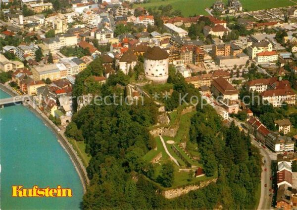 Kufstein Tirol Fliegeraufnahme Festung-Heimatmuseum-He
