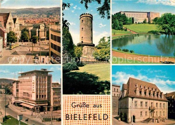 Bielefeld Rathaus Sparrenburg Oetkerhalle Jahnpla