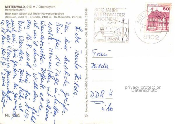 Mittenwald Bayern Solstein Erlspitze Reitherspitze – Bild 2