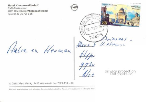 Wittenschwand Hotel Klosterweiherhof – Bild 2