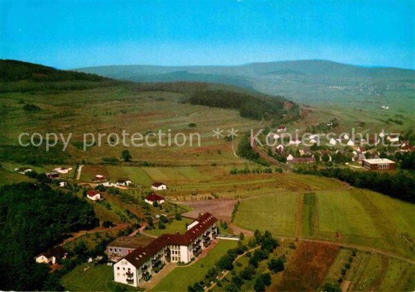 Holzhausen Burbach Ferienheim Blauen Kreuzes Fliegeraufnah