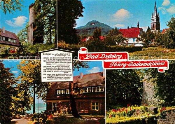 Bad Driburg Iburg-Sachsenklause Aussichtsturm Burgr
