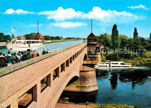 Minden Westfalen Wasserstrassenkreuz Brücke