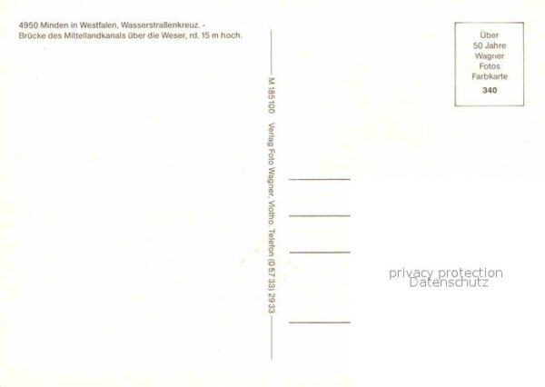 Minden Westfalen Wasserstrassenkreuz Brücke – Bild 2