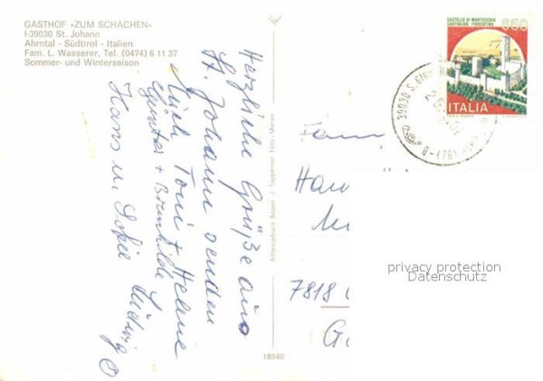 St Johann Ahrntal Gasthof Zum Schachen – Bild 2