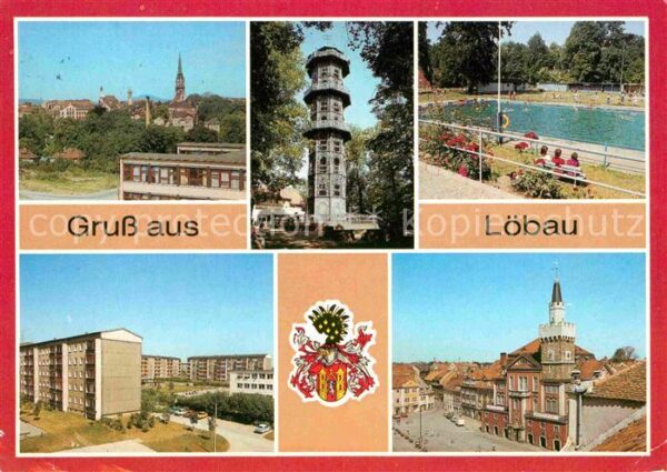 Loebau Sachsen Gusseiserner Aussichtsturm Löbauer Berg