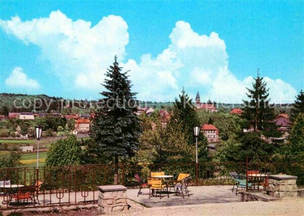 Friedrichsbrunn Harz Blick von Sanatoriums Ernst Thälmann