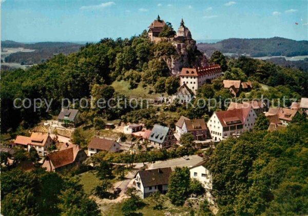 Hohenstein Kirchensittenbach Ortsansicht mit Burg Hohenstein Franken