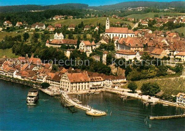 Meersburg Bodensee Hafen Fliegeraufnahme