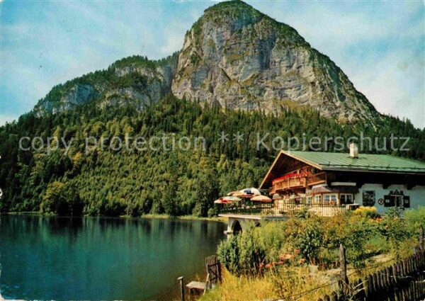 Garmisch-Partenkirchen Seehaus Pflegersee gegen Königstand