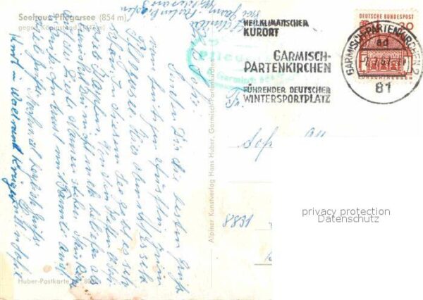 Garmisch-Partenkirchen Seehaus Pflegersee gegen Königstand – Bild 2