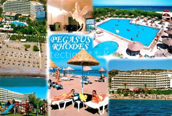 Rhodes Rhodos Greece Hotel Pegasus Swimming Pool Strand