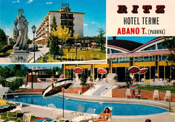 Abano Terme Hotel Ritz Terme Swimming Pool Statue