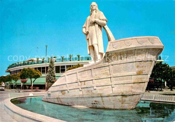 Abano Terme Fontana monumento a Cristoforo Colombo