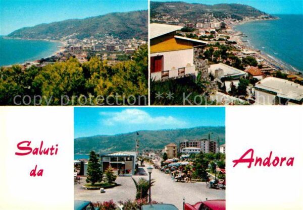 Andora Panorama Küste Riviera dei Fiori