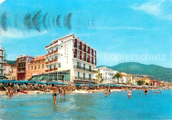 ALASSIO Savona Liguria IT Hotel Milano Spiaggia Strand