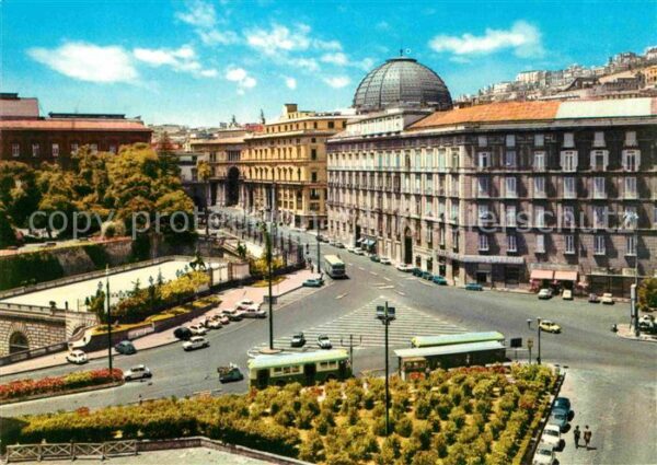 Napoli Neapel Piazza Cavalli di Bronzo Bronzepferdepl