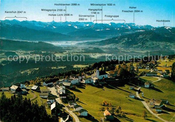 Sulzberg Vorarlberg Panorama Bregenzerwald Alpen Fliegeaufn