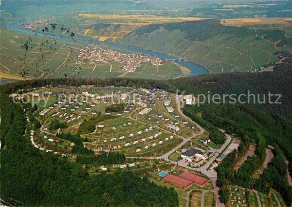 Leiwen Mosel Ferienzentrum Sonnenberg Fliegeraufnahm