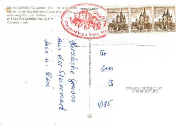 Riegersburg auf dem Basaltfelsen Fliegeaufnahme – Bild 2