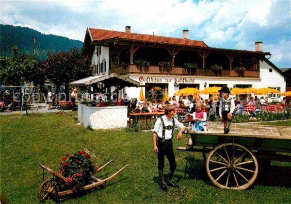 Farchant Gasthaus zur Kuhflucht Trachten Huber K