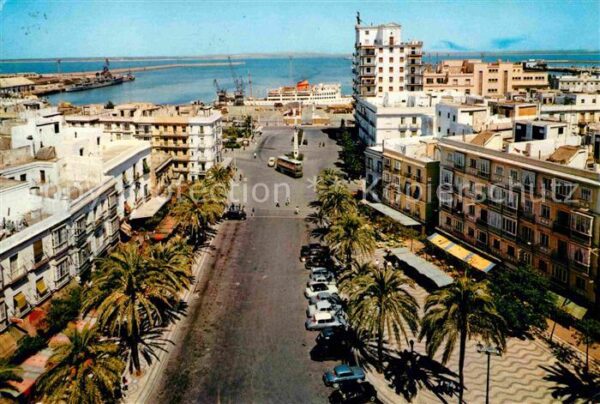 Cadiz Andalucia Plaza de San Juan de Dios y puerto