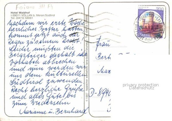 Voellan Lana Hotel Waldhof Alpenblick – Bild 2