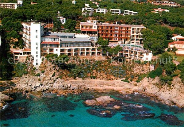 Playa de Aro Cataluna Hotel Caproig Bucht Fliegeraufnahme