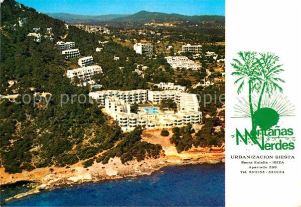 Santa Eulalia del Rio Apartamentos Montanas Verdes vista aere