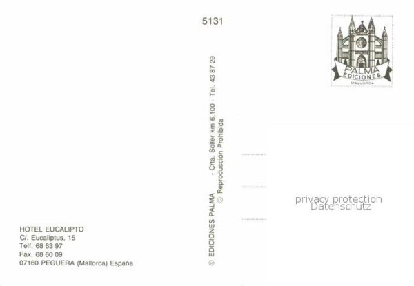 Paguera Mallorca Islas Baleares Hotel Eucalipto Restaurant Swimming Poo – Bild 2