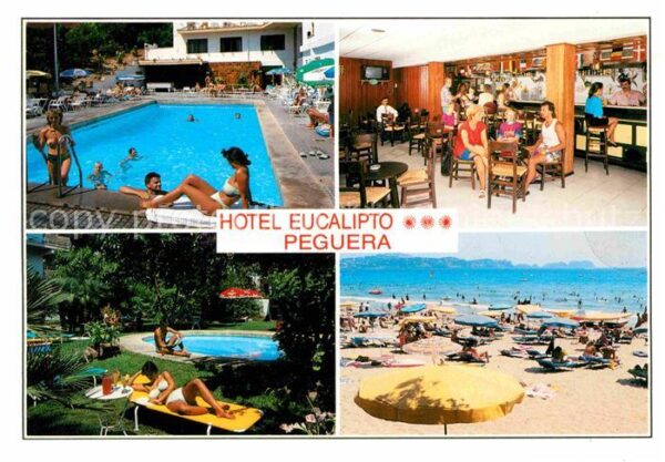 Peguera Mallorca Islas Baleares Hotel Eucalipto Restaurant Swimming Poo