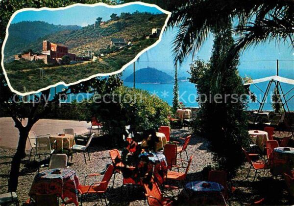 Albenga Bar Torre Rossa Meerblick