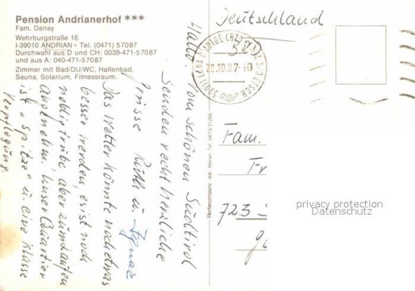 Andrian Pension Andrianer Hof Liegewiese Kirche – Bild 2