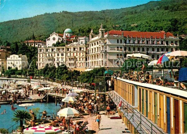 Opatija Abbazia Hotels Hafenpromenade Badestrand
