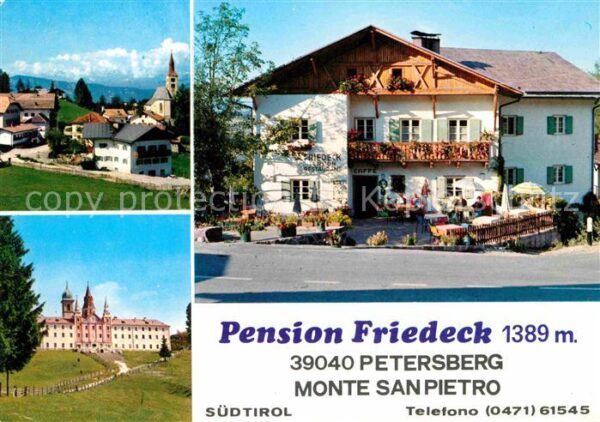 Monte San Pietro Pension Friedeck Maria Weissenstein Pie