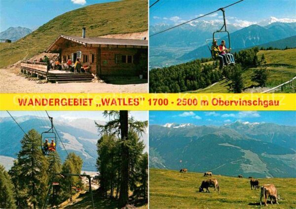 Vinschgau Val Venosta Wandergebiet Watles Berghütte Sesselbah