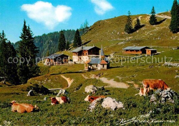Kufstein Tirol Kaindl Hütte Ausflugsziel am Kaiserlift