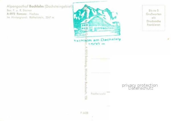 Hachau Alpengasthof Bachlalm Dachsteingebiet – Bild 2