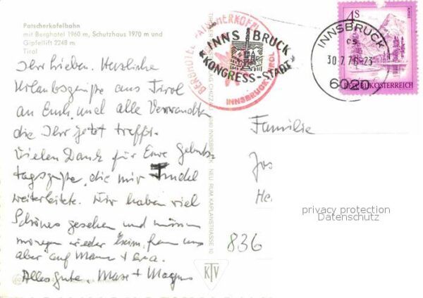 Patscherkofel Patscherkofelbahn Berghotel Schutzhaus – Bild 2