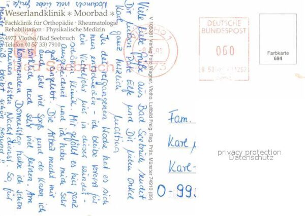 Bad Seebruch Weserland Klinik Reha Klinik Hallenbad – Bild 2