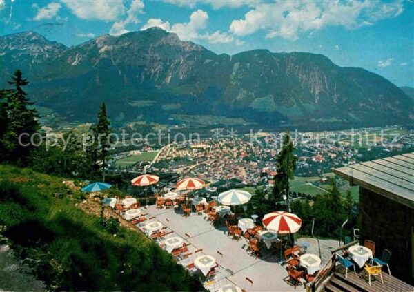 Bad Reichenhall Stadtberglift Terrasse Bergrestaurant B